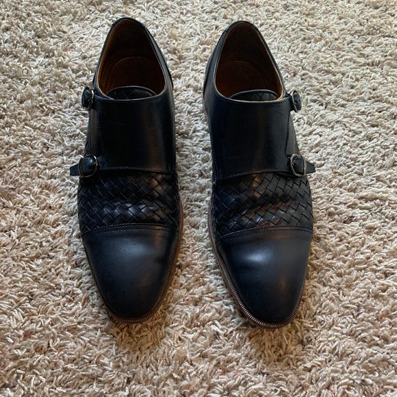 Mens Double Monk Strap Paul Frederick Dress shoes main image 4